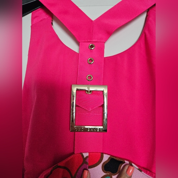 Ted Baker Hot Pink Dress Size 1 - Picture 4 of 4